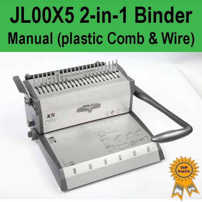 Manual 2in1 (Plastic Comb & Wire) Binder JL00X5 Print Finishing
